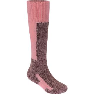 THORLO Thick Cushion Ski Socks   Size 9, Pink/chocolate