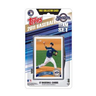 Topps 2011 Milwaukee Brewers Official Team Baseball Card Set of 17 Cards in