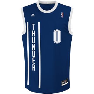 adidas Mens Oklahoma City Thunder Russell Westbrook Replica Road Jersey   Size: