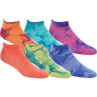 SOF SOLE Womens All Sport Lite No Show Socks   6 Pack   Size: Medium, Tie Dye