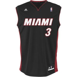 adidas Mens Miami Heat Dwyane Wade Revolution 30 Replica Road Jersey   Size: