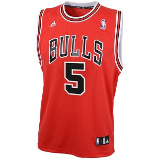 adidas Youth Chicago Bulls Carlos Boozer Replica Road Jersey   Size: Large, Red