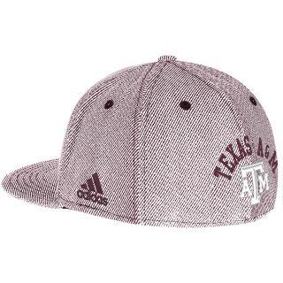 adidas Mens Texas A&M Aggies Campus FVF Flat Brim Flex Cap   Size: L/xl,