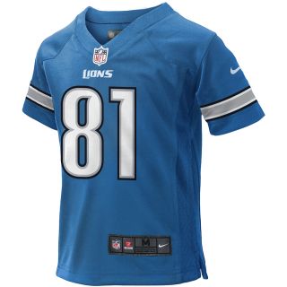 NIKE Youth Detroit Lions Calvin Johnson Game Jersey, Ages 4 7   Size: Small
