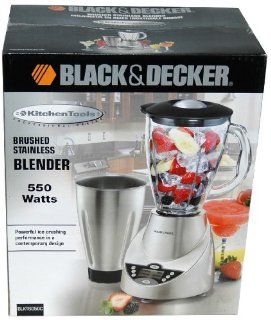 Black & Decker Brushed Stainless 550 Watt Blender: Electric Countertop Blenders: Kitchen & Dining
