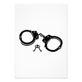 Handcuffs keys invites