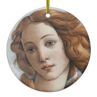 Birth of Venus close up head Christmas Tree Ornaments