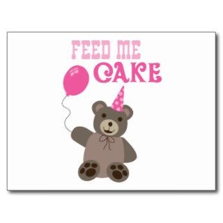 Feed Me Cake Post Card