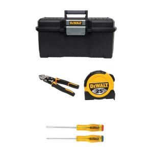 DEWALT Hand Tool Combo Kit with Tool Box (5 Piece) DWHTCMBK1