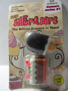 SillErasers 2 Pack Erasers   Dessert Series #1 Toys & Games
