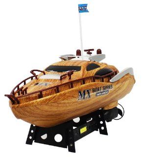 Championship Faux Wood 540 Sports Cruiser Electric RTR RC Boat Full Function Rechargeable Good Quality Remote Control Boat Perfect for Lakes, Ponds, Rivers, and Pools: Toys & Games
