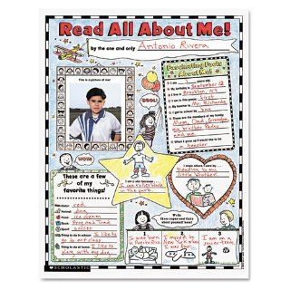 Scholastic   Instant Personal Poster Sets, Read All About Me, 17" x 22", 30/Pack   Sold As 1 Pack   Prompt students to tell about themselves and fill in some favorites. : Prints : Everything Else