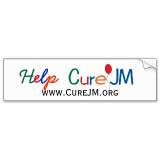 Help Cure JM Bumper Sticker