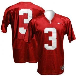 Alabama Crimson Tide #3 Emroidered Twill Nike Football Jersey (XXL) : Sports & Outdoors
