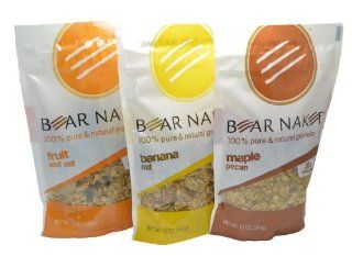 Bear Naked 100% Pure & Natural Granola Banana Nut Maple Pecan Fruit and Nut Variety 3 Pack : Granola Breakfast Cereals : Grocery & Gourmet Food