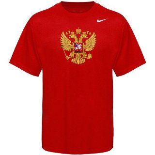 Nike 2010 Winter Olympics Team Russia Red Logo T shirt : Sports & Outdoors