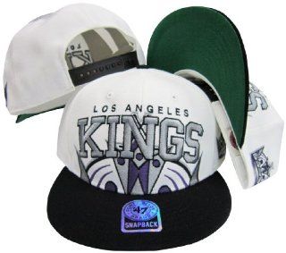Los Angeles Kings Two Tone Big Logo Plastic Snapback Adjustable Plastic Snap Back Hat / Cap : Sports Fan Baseball Caps : Sports & Outdoors