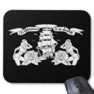 Sailor tattoo design mouse pads