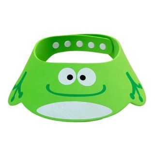 Tobey Baby Kids Cartoon Cute Adjustable Frog Shower Cap Hat Bathroon Shampoo Bath Visor Thick (Green) : Childrens Hair Shampoos : Beauty
