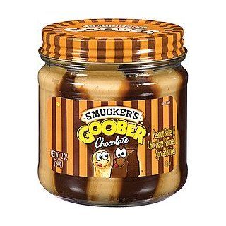 Smucker's Goober Peanut Butter & Chocolate Stripes   12 oz Glass Jar : Grocery & Gourmet Food