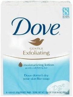   Dove Beauty Bar, Exfoliating, Eight Count (4.2 Ounce Each)  Facial Soaps  Beauty