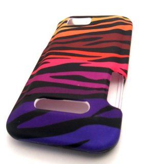 Motorola Defy XT XT555c Rainbow Zebra Hard Matte Design Case Skin Cover Mobile Phone Accessory: Cell Phones & Accessories