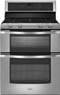 Whirlpool WGG555S0BS 30" Stainless Steel Gas Sealed Burner Double Oven Range   Convection: Appliances