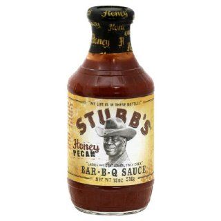 Stubb's Bar B Q Sauce, Honey Pecan, 12 Ounce: Grocery & Gourmet Food