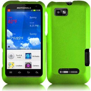 For Motorola Defy XT556 Hard Cover Case Neon Green Accessory Cell Phones & Accessories