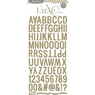 Luxe Glitter Alphabet Sticker Gold