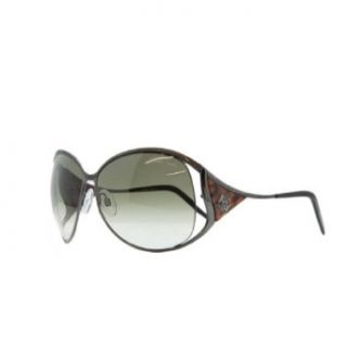 Roberto Cavalli RC 574 08FG Fresia Ruthenium Oversized Sunglasses: Clothing
