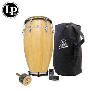 Latin Percussion LP Classic Model 11 3/4" Conga Drum LP559X AWC   Natural Finish, Chrome Hardware   Set Includes: Accessory pouch, tuning wrench, LP Lug Lube, LP201BK P LP Rumba Shaker, LP637 Conga Feet, LPA055 Conga Bag & LP234A Afuche/Cabasa: Mu