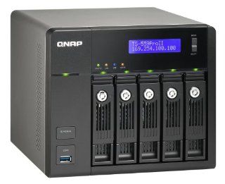 QNAP USB 3.0. SATA 6Gbp/s Up to 3 GB DDRIII RAM 5 Bay Turbo NAS Tower Server TS 559 ProII: Electronics