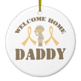 Welcome Home Daddy Christmas Tree Ornaments