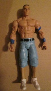 WWE John Cena   Blue Armbands, Blue Jorts, White Shoes Action Figure {Out of Package} 2010: Everything Else