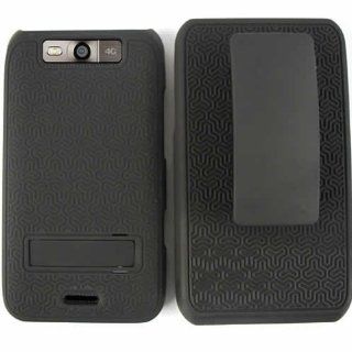 LG CONNECT 4G MS 840 BLACK HYBRID KICKSTAND CASE + HOLSTER ACCESSORY: Cell Phones & Accessories