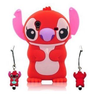 I Need's Red 3d Stitch Soft Silicone Case Cover for Samsung Galaxy Ace S5830 S5830i I579 with 3D Stitch Stylus Pen NEW red: Cell Phones & Accessories
