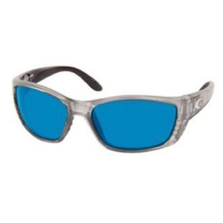 Costa Del Mar Sunglasses   Fisch  Glass / Frame Silver Lens Polarized Blue Mirror Wave 580 Glass Clothing