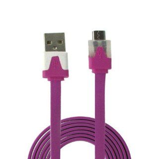 ZuGadgets Magenta /1 Meter Power & Data Sync Charging Charger Micro USB Cable Data Lead for Galaxy S3,Note 2 N7100,Nokia,HTC,etc /6 colors available (4434 5): Cell Phones & Accessories