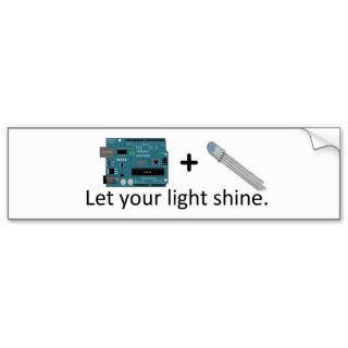 Arduino + RGB LED = Inspiration Bumper Stickers