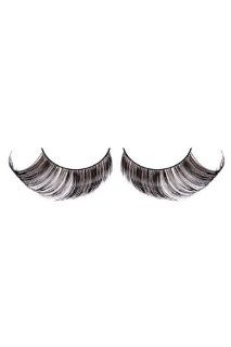 Baci Glamour Style No.569 Black Feather Eyelashes with Adhesive Included, Black : Fake Eyelashes And Adhesives : Beauty