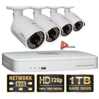 Q See 4 Channel HD Security System with 1TB Hard Drive, 4 720p IP Cameras 100' feet Night Vision : Camera & Photo