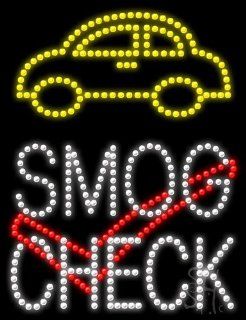 Smog Check Animated Outdoor LED Sign 26" Tall x 20" Wide x 3.5" Deep  Business And Store Signs 
