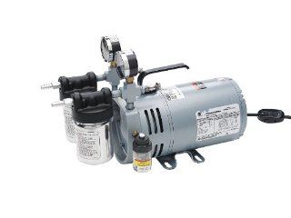 Gast   0523V4SG588DX   Vacuum Pump, Rotary Vane, 1/4 HP, 26 In HG: Home Improvement