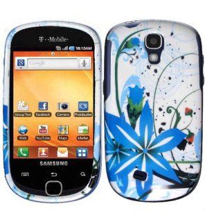 Blue Splash Protector Hard Case Cover for Samsung Gravity Smart T589: Cell Phones & Accessories