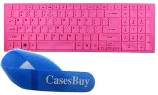 Acer Aspire V3 571G/V3 551G/V3 771G Keyboard Protector Skin Cover US Layout Hot Pink + Free Velcro Cable Tie from CasesBuy: Computers & Accessories