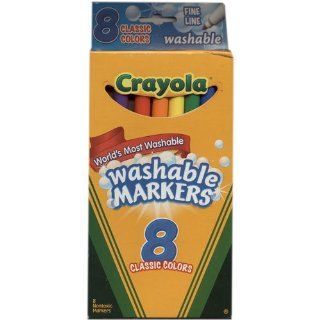Crayola Fine Line Washable Markers 8/Pkg   Classic Colors (2 Pack): Health & Personal Care