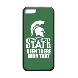 NCAA Michigan State Spartans State Michigan Been There Won That IPHONE 5C With Laser Technology Best Rubber+PVC Cover Case By Every New Day Cell Phones & Accessories