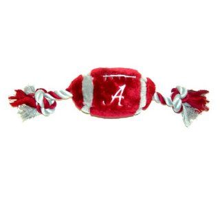 NCAA Plush Football Dog Toy, Large, University of Alabama Crimson Tide : Pet Toy Balls : Pet Supplies