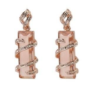  Lastlove Womens Alloy Crystal Dangle Earrings in Pretty Champagne: Jewelry